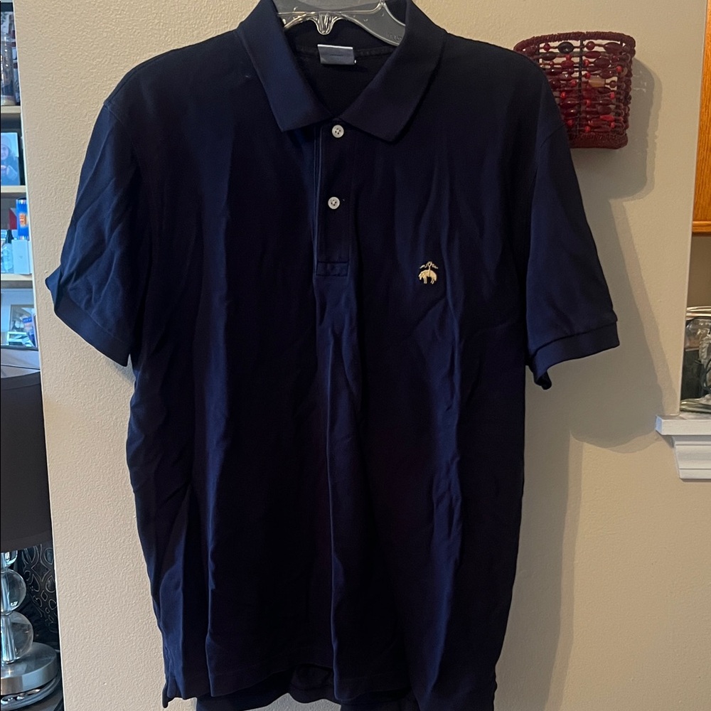 Brooks Brothers Men's Navy Polo short sleeve Shirt XL